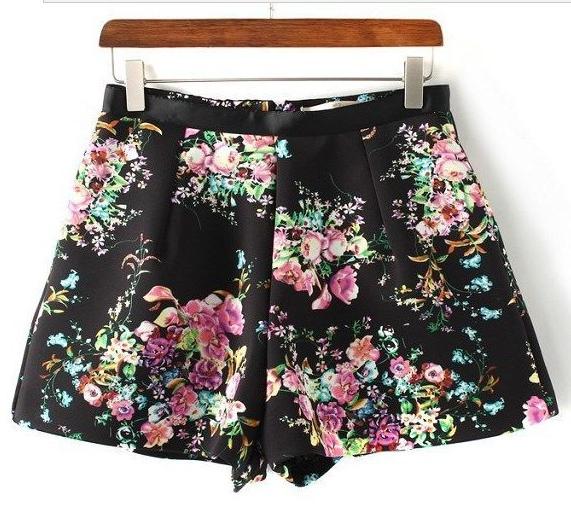 Spring Floral Mini Shorts
